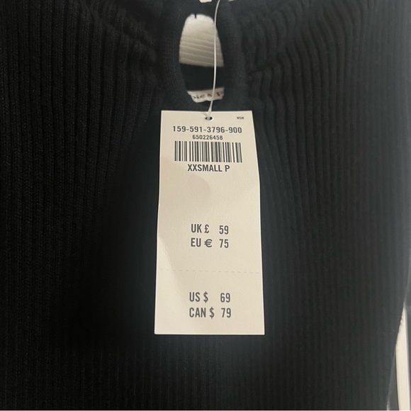 NWT A&F Strappy Halter Mini Dress Black - Picture 9 of 9